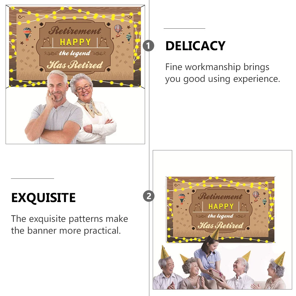 

Banner in Brown Fine Workmanship Hanging Flag for Party Decor Outdoor Indoor Events Bunting Celebration