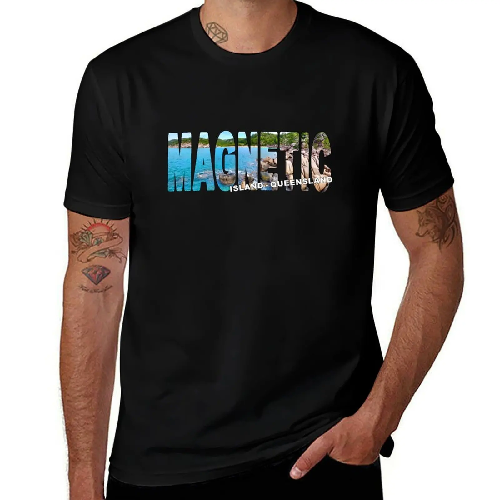 

MAGNETIC ISLAND Queensland -Townsville Arthur Bay Rocks T-Shirt luxury t-shirt aesthetic clothes men workout shirt