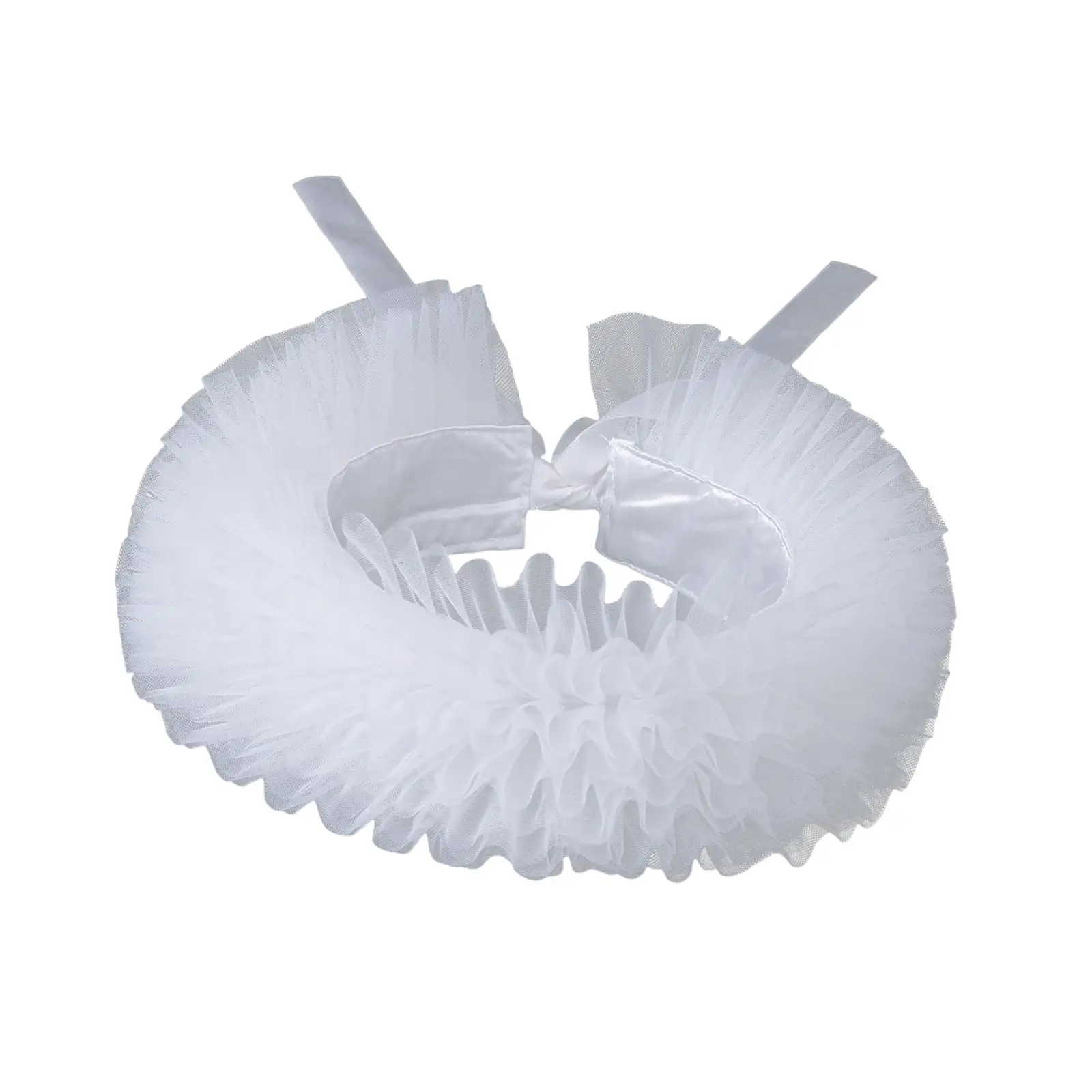 Ruffled Neck Collars Soft Comfortable Costume for Costume Party Whimsy