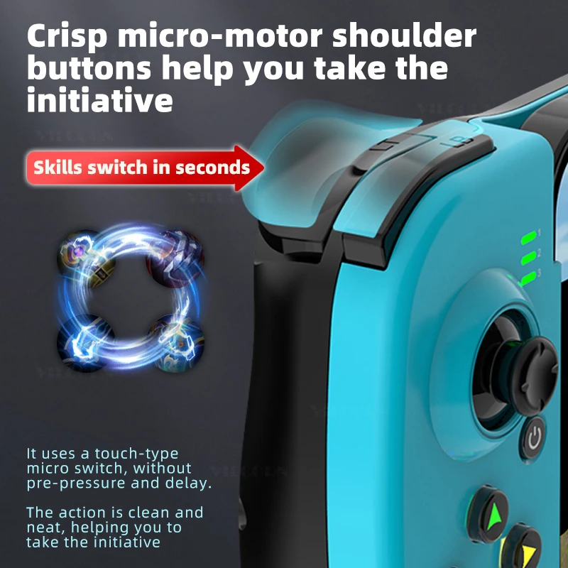 عصا تحكم D3 لاسلكية قابلة للتمدد لألعاب الهاتف المحمول - التوافق مع أجهزة Android IOS PC كلوحة ألعاب