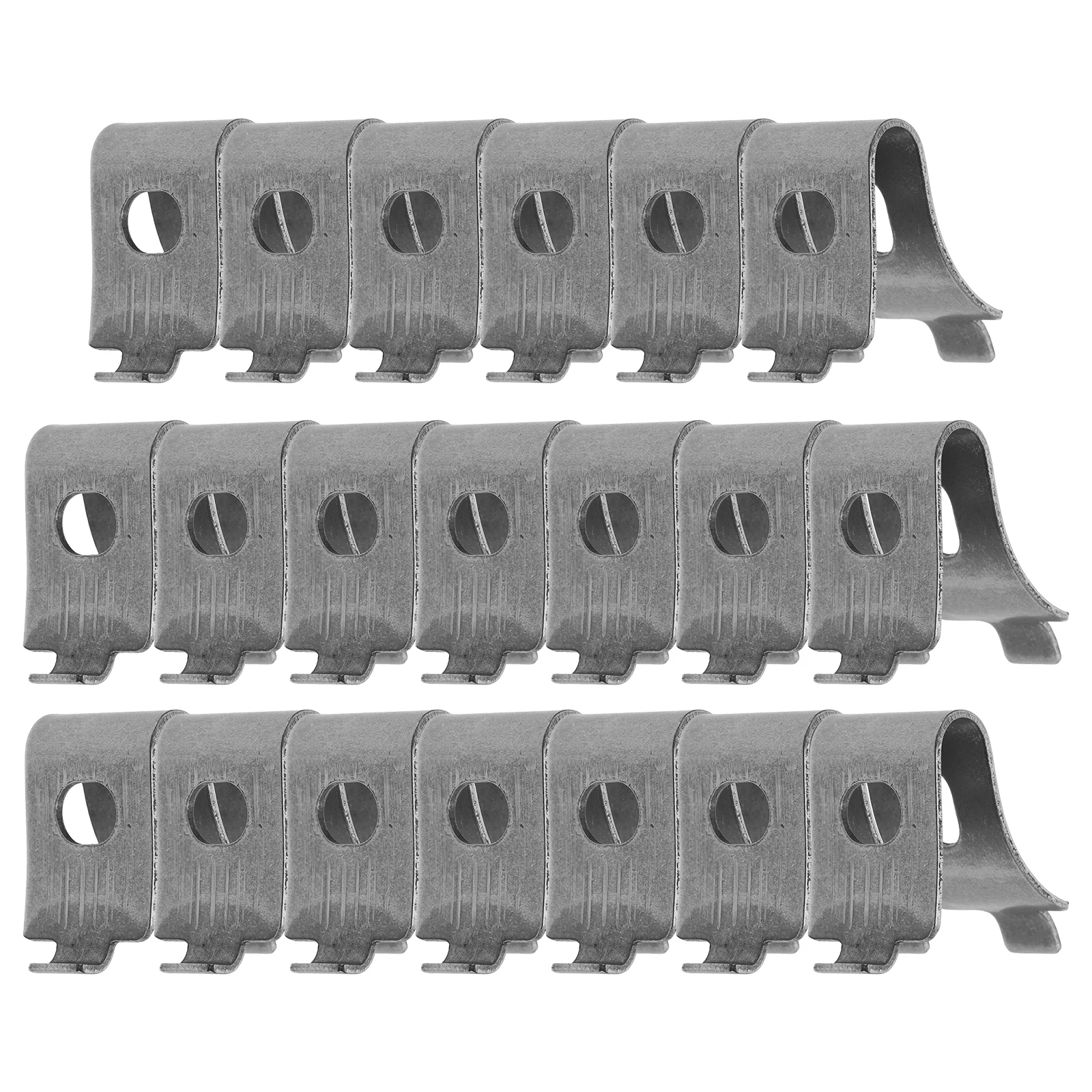 

20 Pcs Steel Shelf Buckle Freezer Rack Clips Hooks Refrigerator Support Clamp Metal Fridge Shelves Cupboard Thickened Layer
