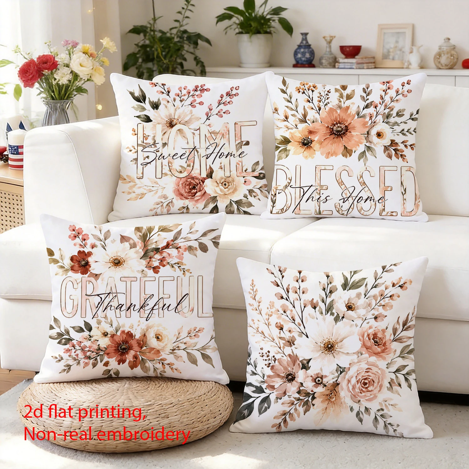 4PCS Disco Pumpkin Fall Throw Pillow Covers, Retro Disco Ball Harvest Home Decorative Cushion Cases