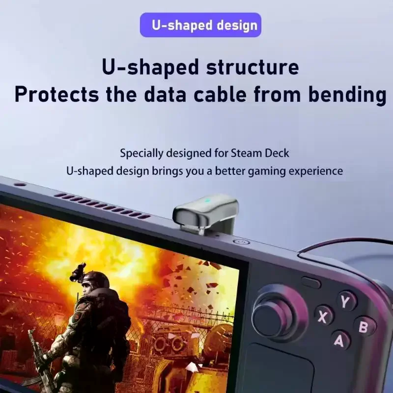 180 Degree Angle USB C Adapter Type C Male To Female 20Gbps PD 140W Fast Charging Converter Adapter For Steam Deck Accessories