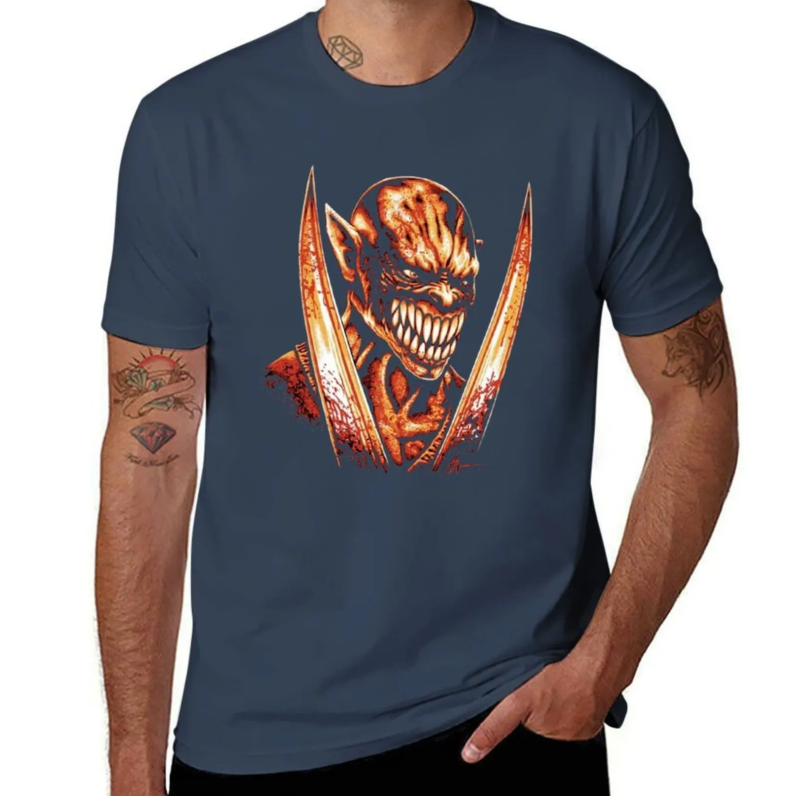 

Mortal Kombat Baraka Smile T-Shirt Large Size Basic Casual T-Shirt
