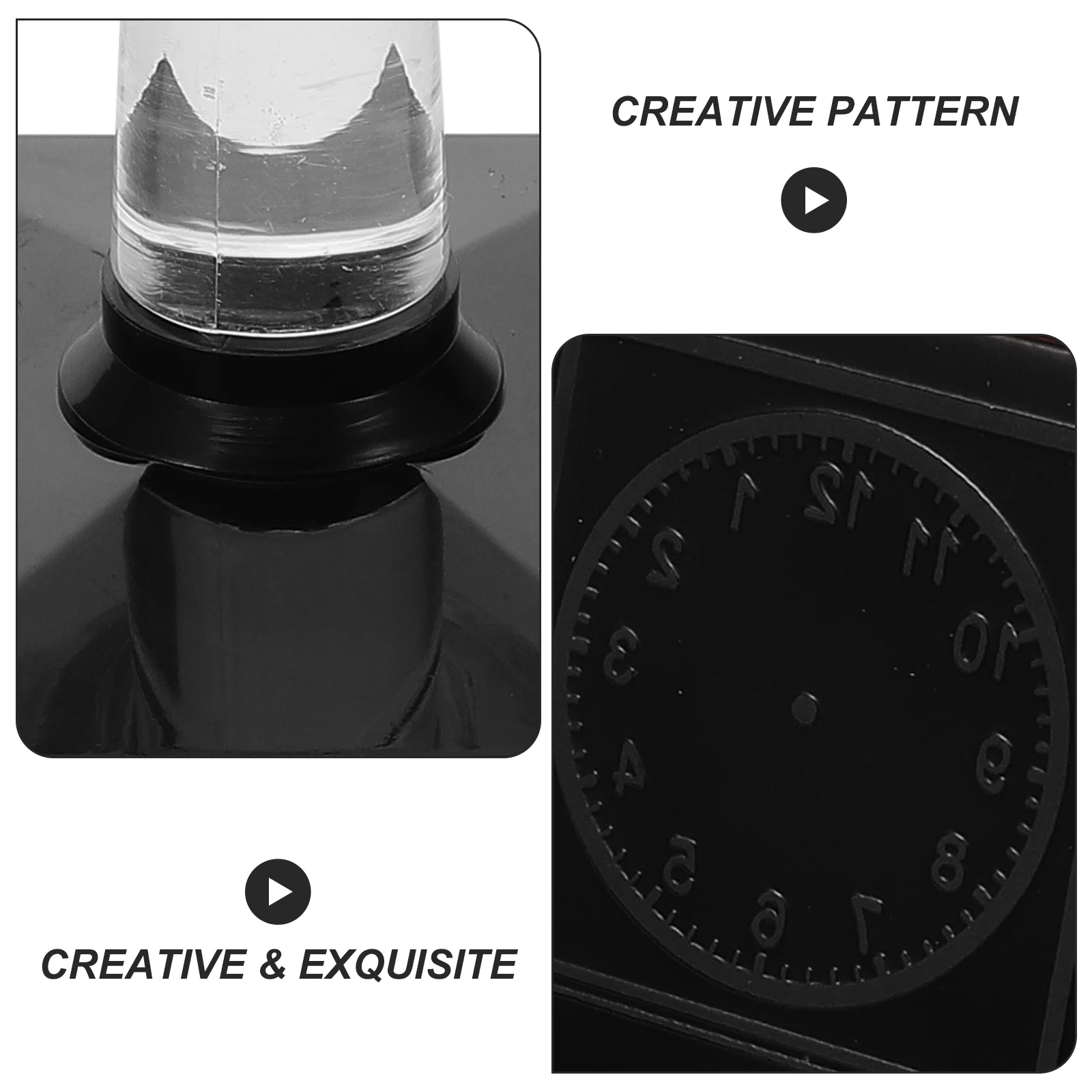 Clock Stamp Kids Time Learning Self-Ink Stamper For Classroom Activities Teaching Aids Worksheets Flashcards Party Favors Stamps