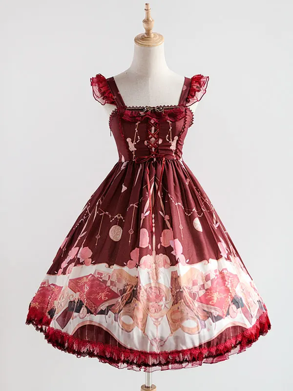 

Lolita Chiffon Printed Sweet Dress