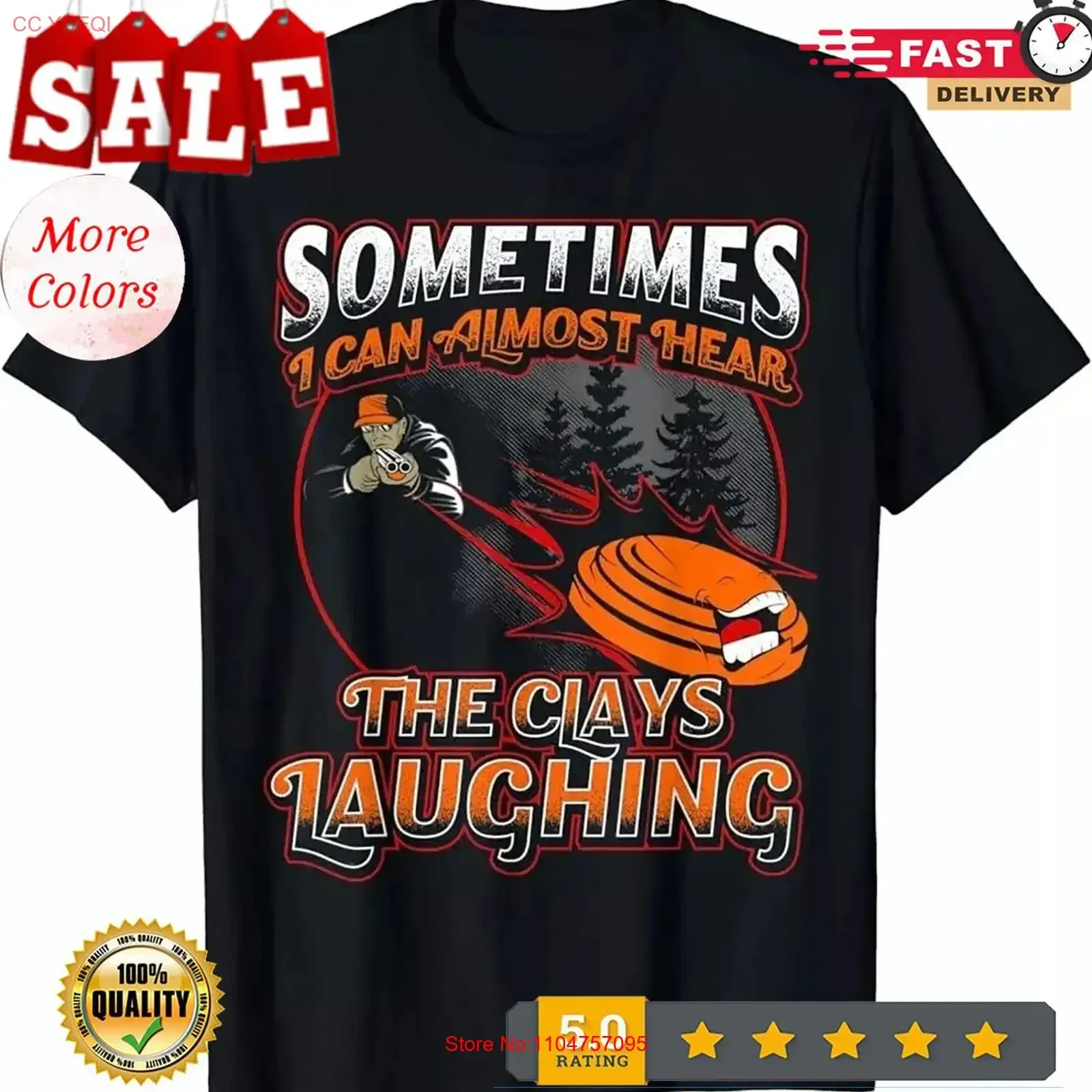 New Sporting Clay Shooting Trap Skeet T Shirt Size S 4XL vintage Washed fashion graphic designer clothes streetwear homme