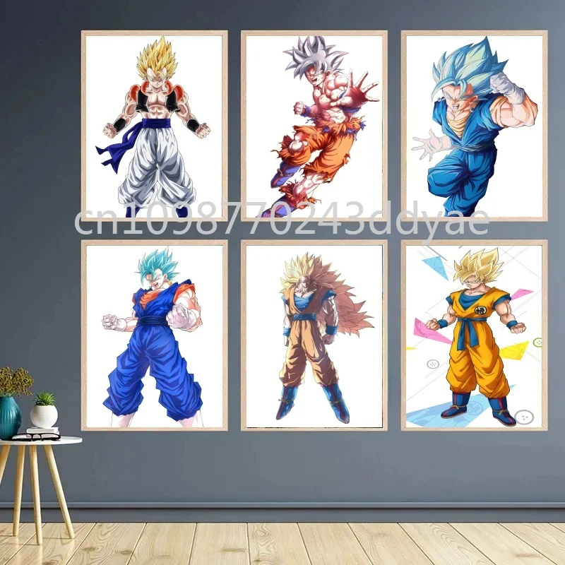 

Anime Dragon Ball Canvas Painting Goku Vegeta Picture Poster Printing Quality Canvas Decoration Wall Art Painting Friends Gifts