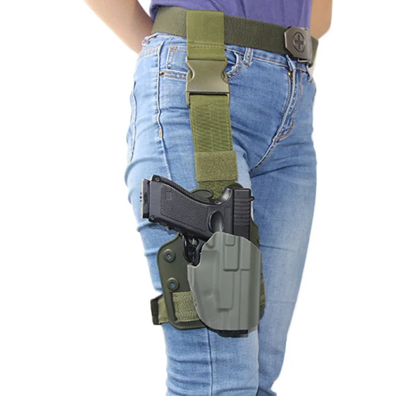 Tactical Drop Leg GL17 CZ75 M9 92Fs Walther Ppq M2 9/40 Taurus Thigh Holster Hunting Accessories view 4