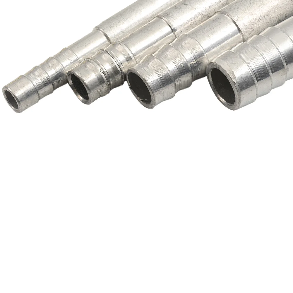 Aluminum Straight Splice Fitting for Air Conditioning Hose Applications Compatible with #6 #8 #10 #12 Tube Sizes