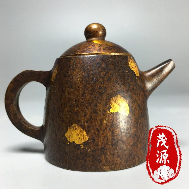 Pure Copper Mini Dot Gold Wine Pot, Water Pot, Tea Pot, Home Tea Ceremony, Table Top, Small Decoration, Old Item Collection