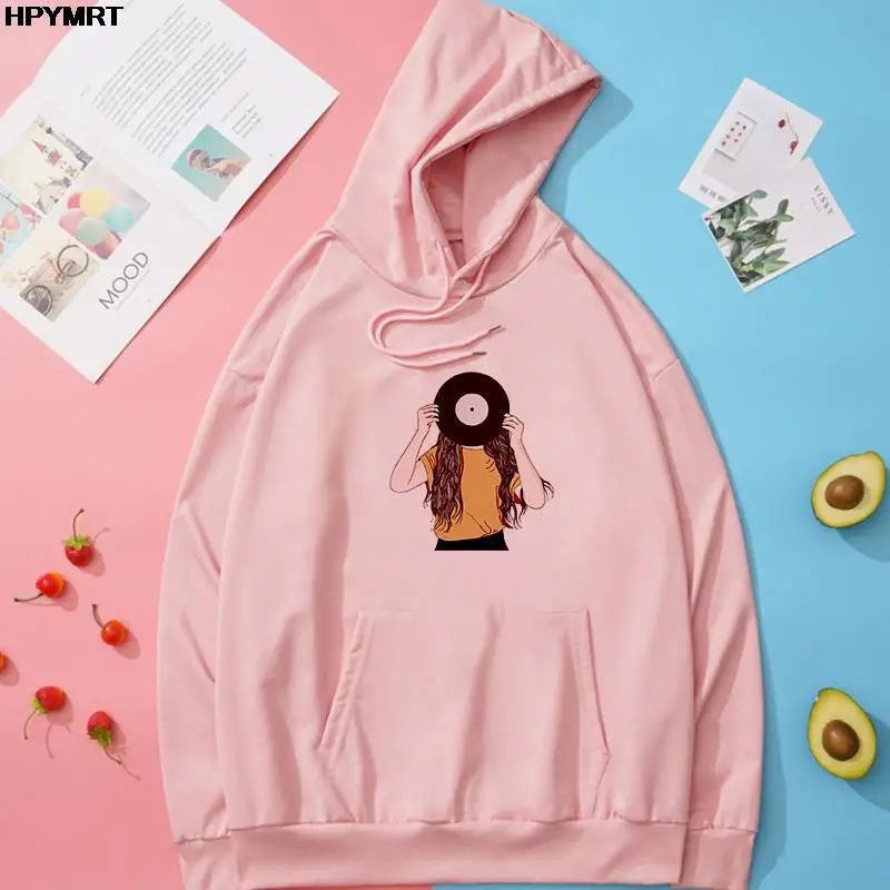 2022 Fashion style Graphics Prints Women Hipster Pullover pocket drawstring Hooded Spring Autumn and Winter Casual Sweatshirts