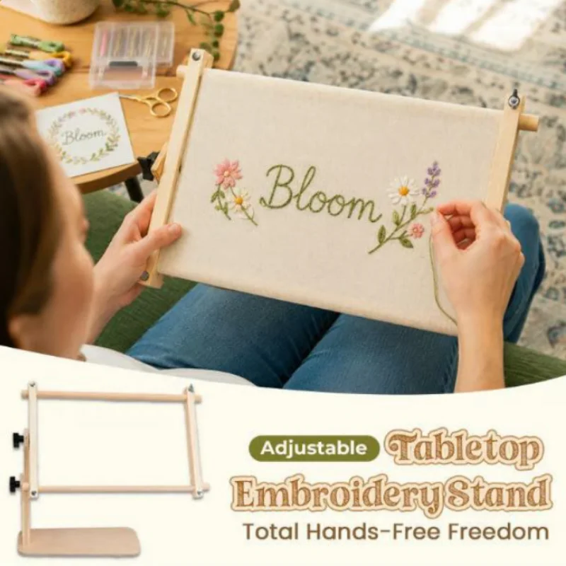 Embroidery Hoop Stand - Easy to Use Cross Stitch Desk