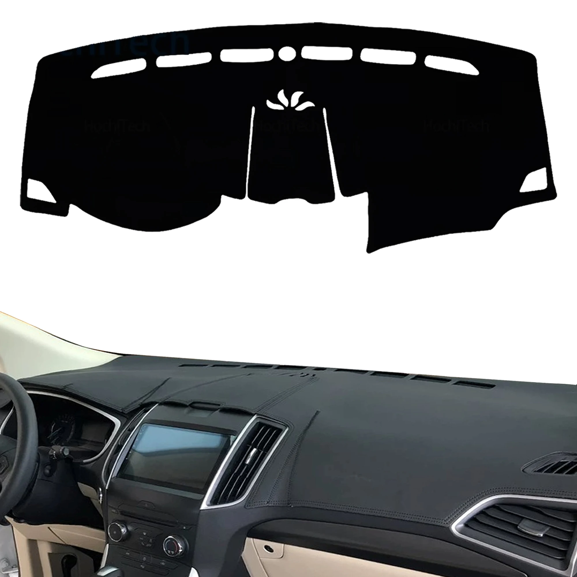 for Ford EDGE 2015-2019 2020 Endura Anti-Glare Dashmat Dashboard Cover Dash Mat Sun Block Anti-UV Non-Slip Car Protector Mat