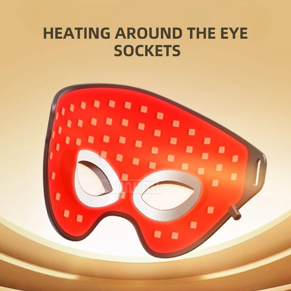 Red light silicone eye protection device Photon eye tender device LED heating eye mask Heating hot compress eye beauty device