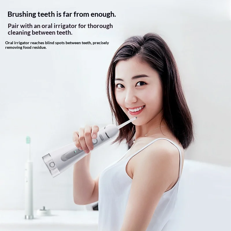 Electric Handheld Water Flosser Dental Ear Cleaner IPX7 Waterproof Detachable Large Water Tank