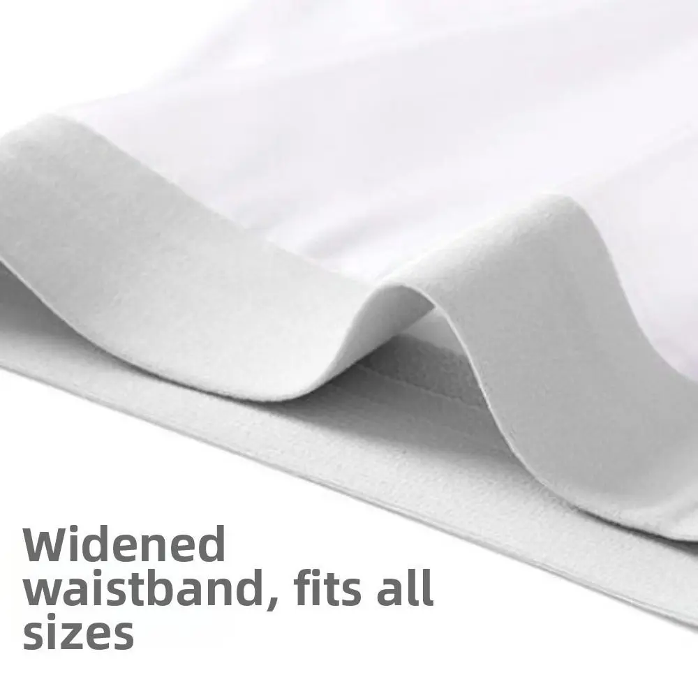 Underpants Summer Thin Briefs Men without Crotch Fabric L-3XL Large Size Ice Silk Boxers Panties Breathable Lingerie