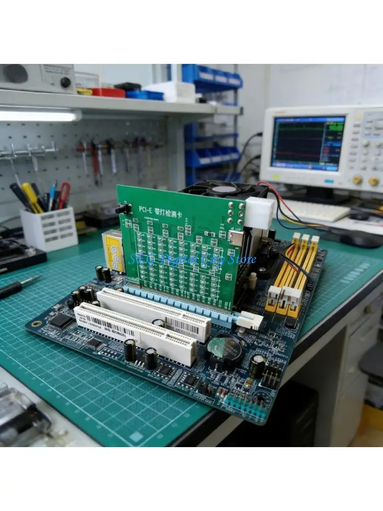 

U75B LED Display PCIE 16X Slot Tester Card For Quick Desktop Fault Detection And Diagnosis Tool For PC Troubleshooting
