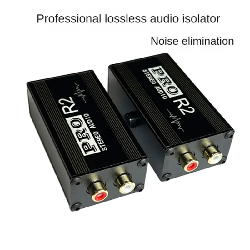 Ground Loop Audio Isolator ตัวกรองเสียงรบกวน RCA Noise Suppressor Isolator สัญญาณเสียงลดเสียงรบกวน