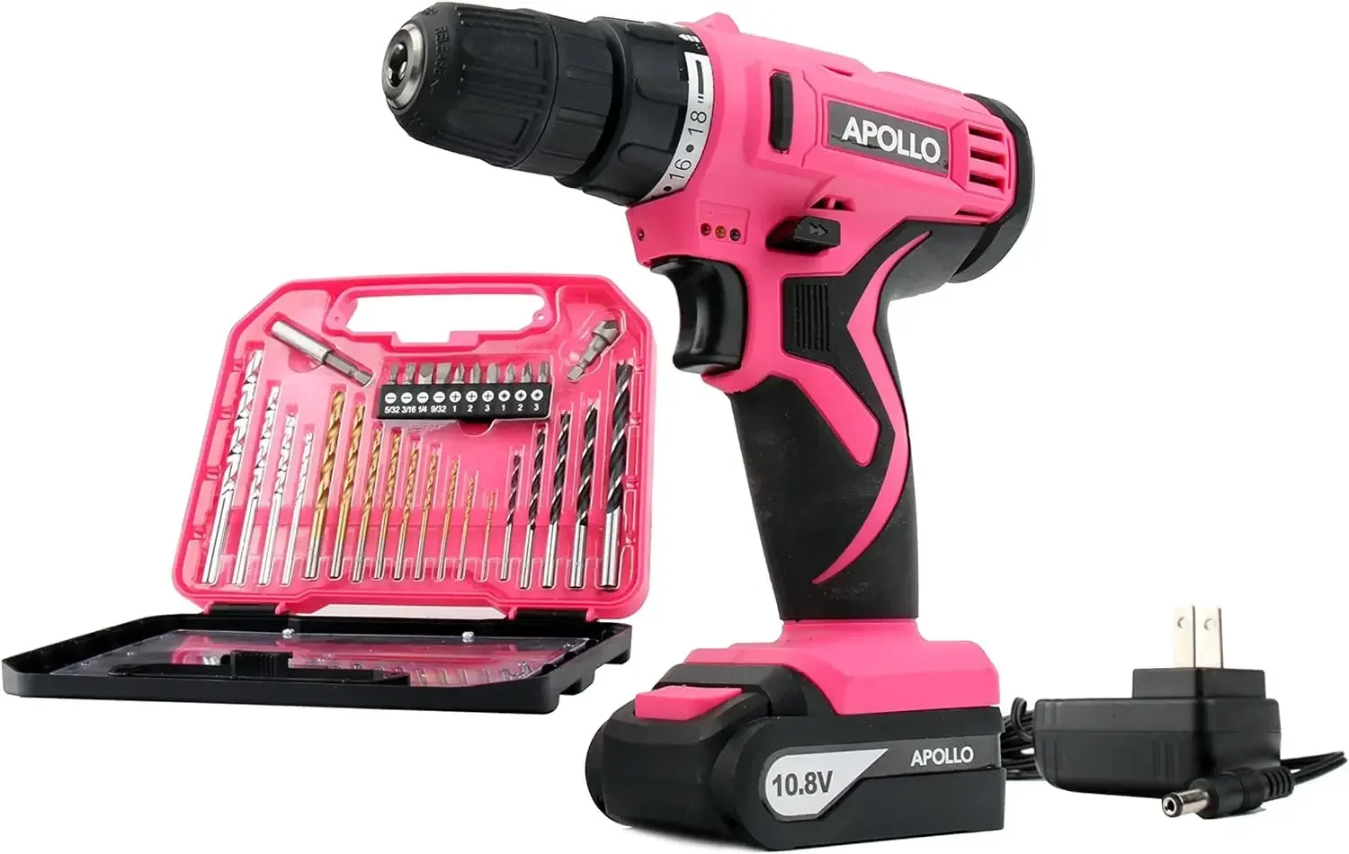 

Powerful Lightweight Cordless Drill, 10.8 Lithium Ion Battery with 30-Piece Accessory Drill Bit Set