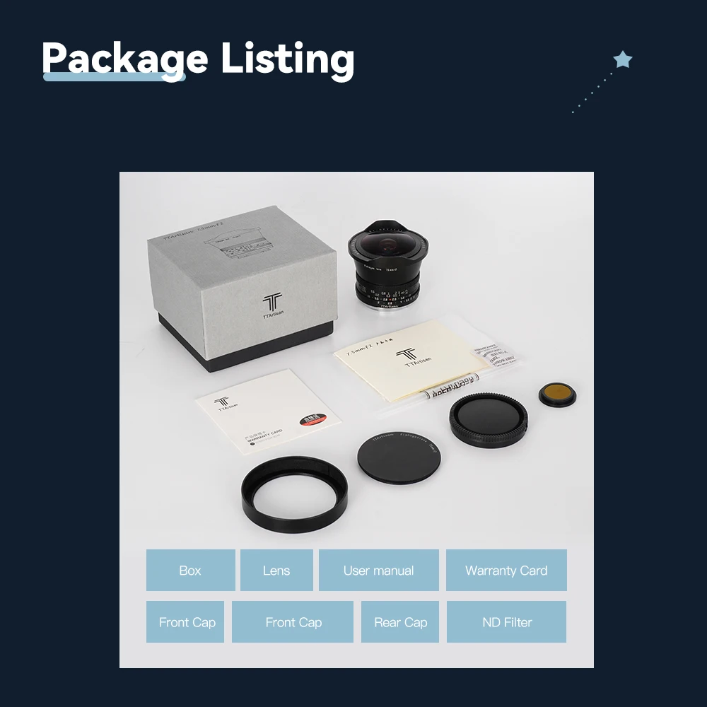 TTAartisan 7.5 مللي متر F2 APS-C التركيز اليدوي زاوية واسعة عدسة عين السمكة لنيكون Z سوني E كانون EOS RF فوجي X لايكا L كانون EOS M M43