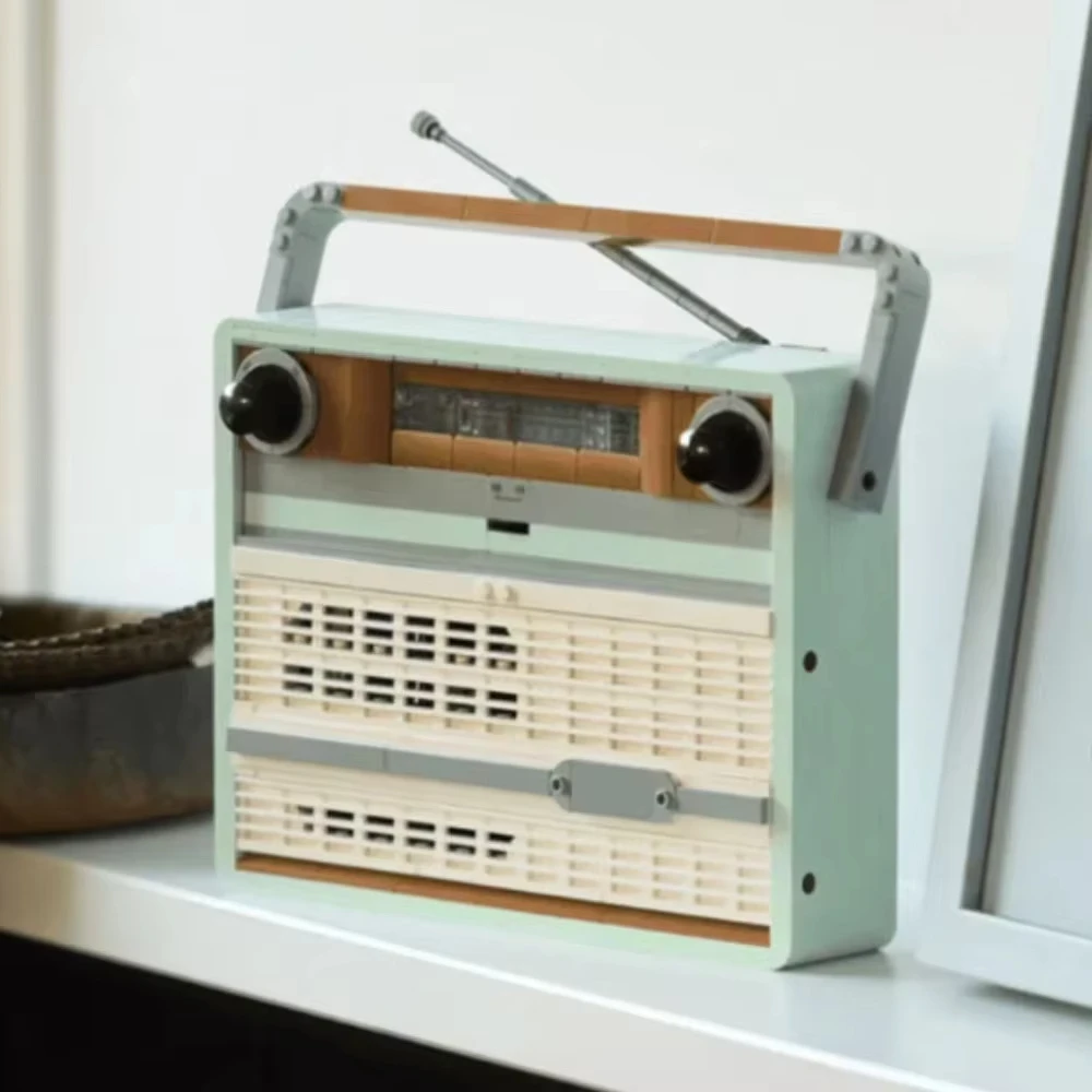 10334 ريترو نموذج الموسيقى ديكور المنزل الإبداعية هدية الكريسماس نموذج 906 قطعة لعبة تعليمية للأطفال الطوب