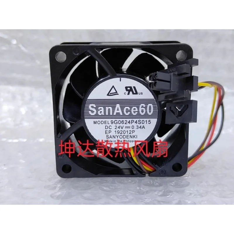 

C for Sanyo 9G0624P4S015 DC24V 0.34A 4-Pin PWM Cooling Fan