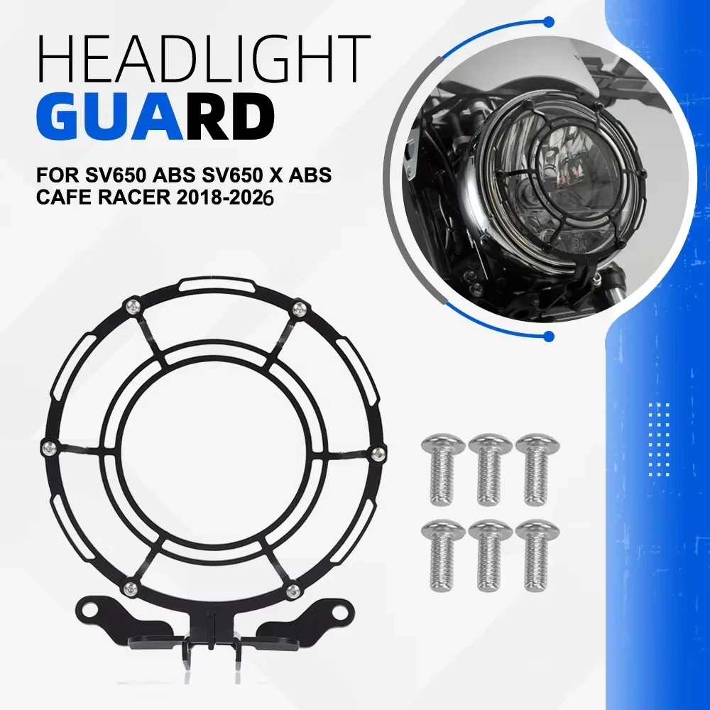 SV650 Headlight Guard For Suzuki SV650 ABS SV650 X ABS Cafe Racer 2016-2025 2026 Motorcycle Headlamp Grill  Protection Cover