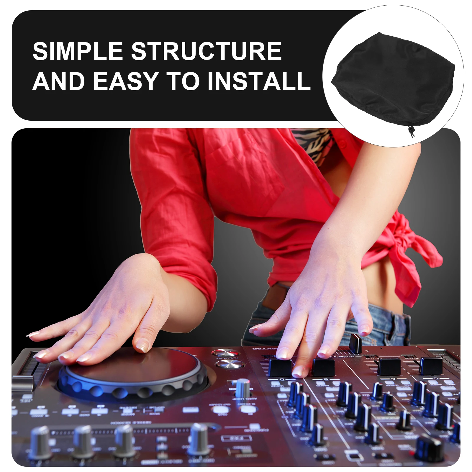 

Dust Cover for Mixing Console Recording Equipment Protective Sleeve Reusable Mixer Audio