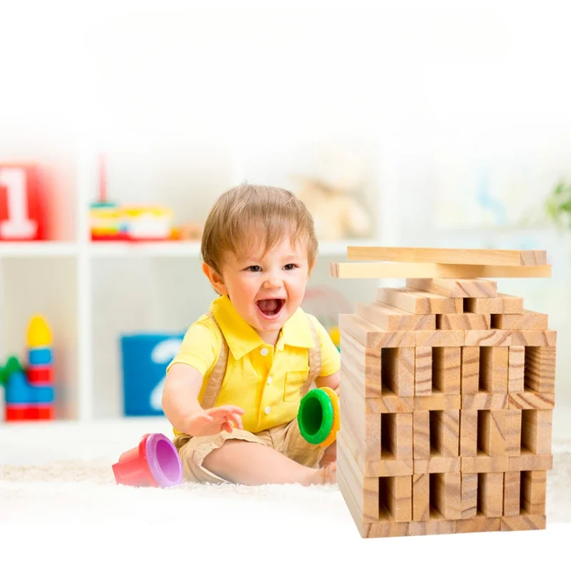300 stücke Diy Puzzle Log Gebäude Spielzeug Handgemachte Holz Bausteine Set Modelle Montessori Brettspiele Konstruktor kinder Spielzeug