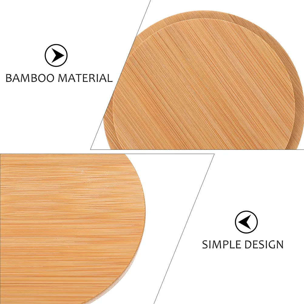 

4pcs Bamboo Cup Lids Reusable Sealing Mug Office Home Supplies Coffee Tea Water Wine Glass Lid Universal Replacement Stainless