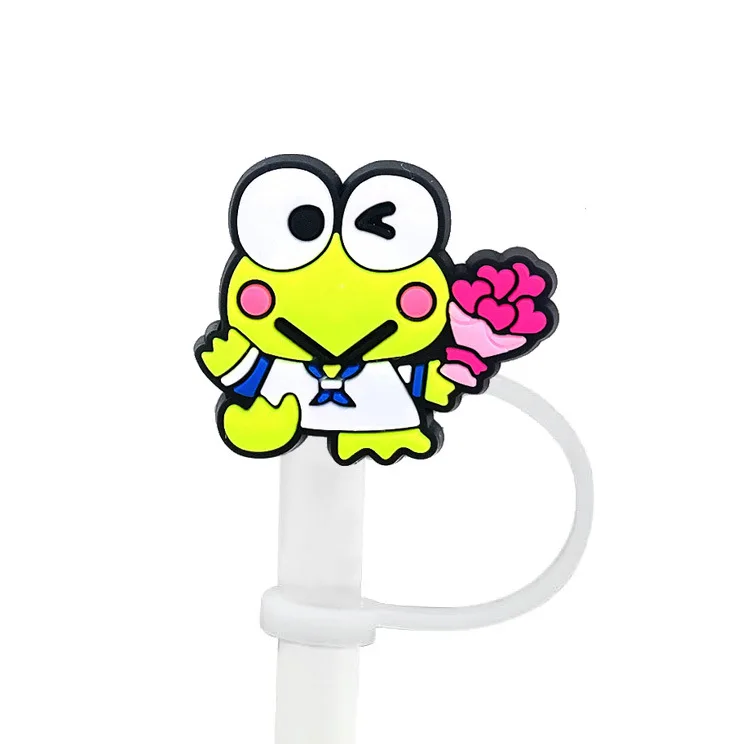 Sanrio Straw Cap Dust-proof Plug Kawaii Hello Kitty Kuromi 10mm Straw Cover Birthday Party Disposable Decoration 1-20PCS