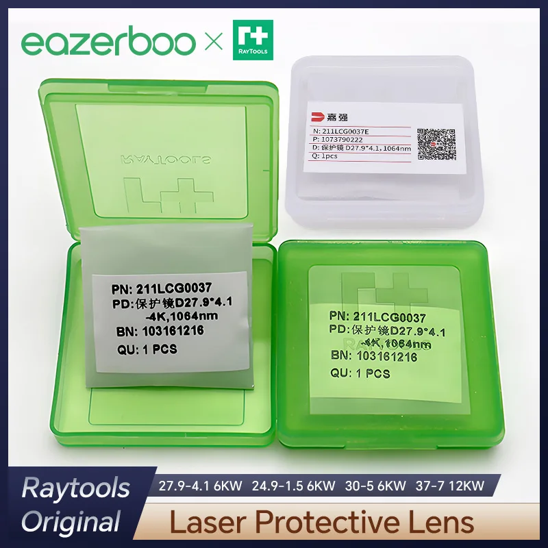 

Original Raytools Lens 27.9x4.1 4kw Laser Protective Windows 37x7 24.9x1.5 Fiber Laser Lense Raytools 211LCG0037 211LCG0078E