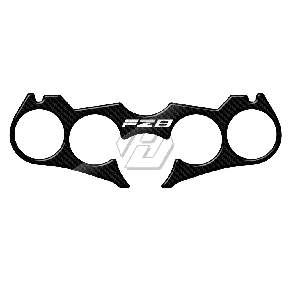 3D Carbon Fiber Triple Tree Yoke Cover Protector Tank Pad for Yamaha FZ8 2010-2014