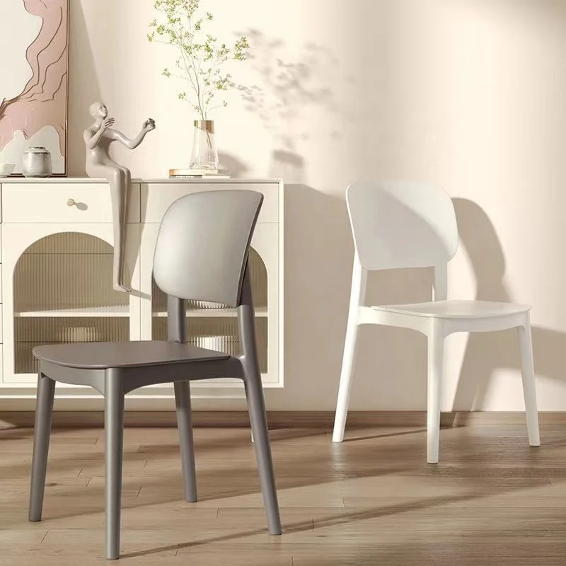 */-* 2025 Modern Minimalist Thickened PP Plastic Dining Room Chairs High Quality Home Furniture For Sale