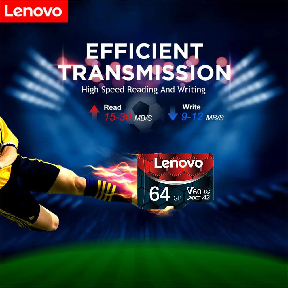 Lenovo 2TB Memory Card High Speed TF Sd Card Class 10 32GB 64GB 128GB 256GB 512GB 1TB Flash Card For Phone Camera Tablet