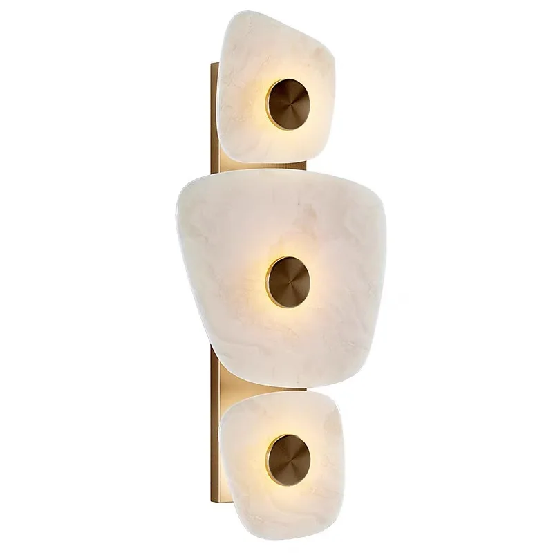 

Creative light luxury living room bedroom marble wall lamp designer recommended bedside lamp
