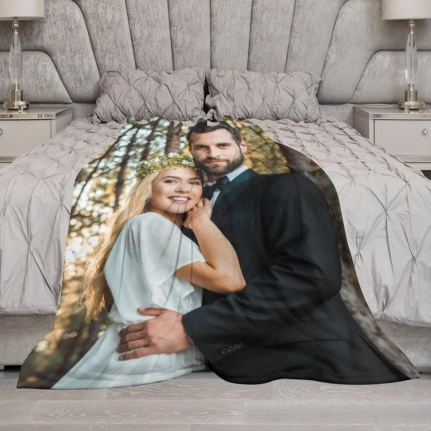 1 Personalized Photo Blanket, Customizable with Your Own Image - a Soft and Comfortable Blanket Suitable for All Seasons