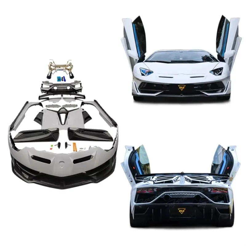 

Hight Quality SVJ Style for LP700 LP720 LP750 Front Bumper Rear Bumper Side Skirts Rear Hood Kit Dry Carbon Fiber