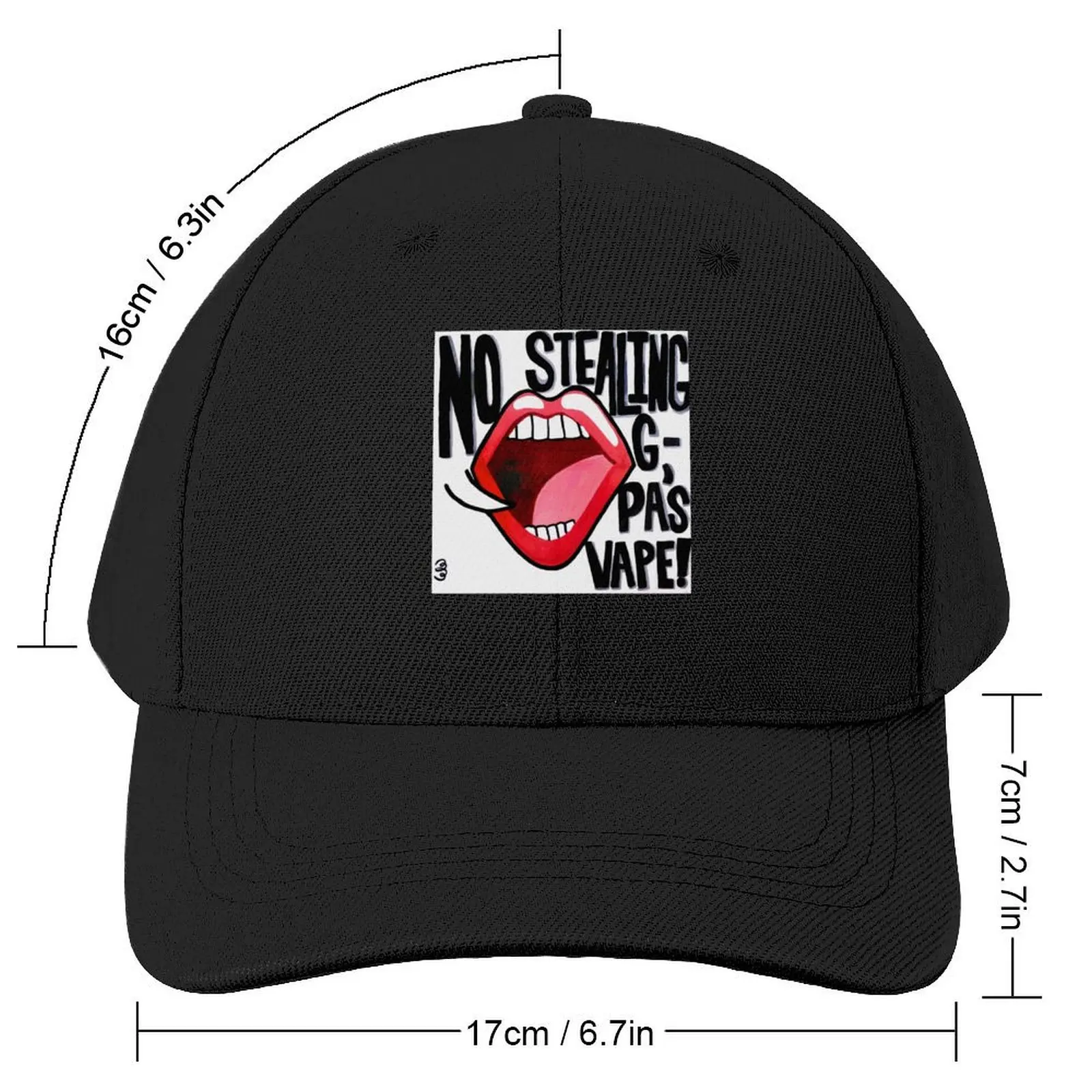 Adult Humor - No Stealing Grandpa's Vape Baseball Cap Icon Custom Cap Anime Hat Men Caps Women's