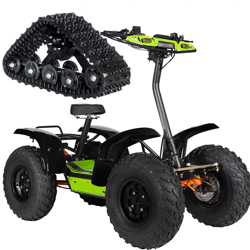 All Terrain Electric Scooter Snow Sand Track Four Wheel 6000W Motor Power Scooter