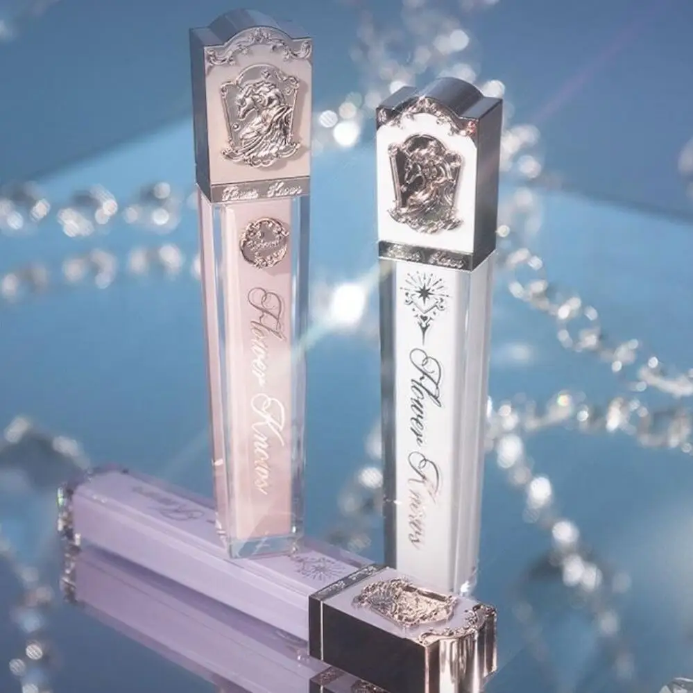 Flowerknows Lip Gloss Unicorn Crystal Lip Glaze Mirror Moisture Lipstick Korean Clear Lipgloss For Dark Lips Makeup