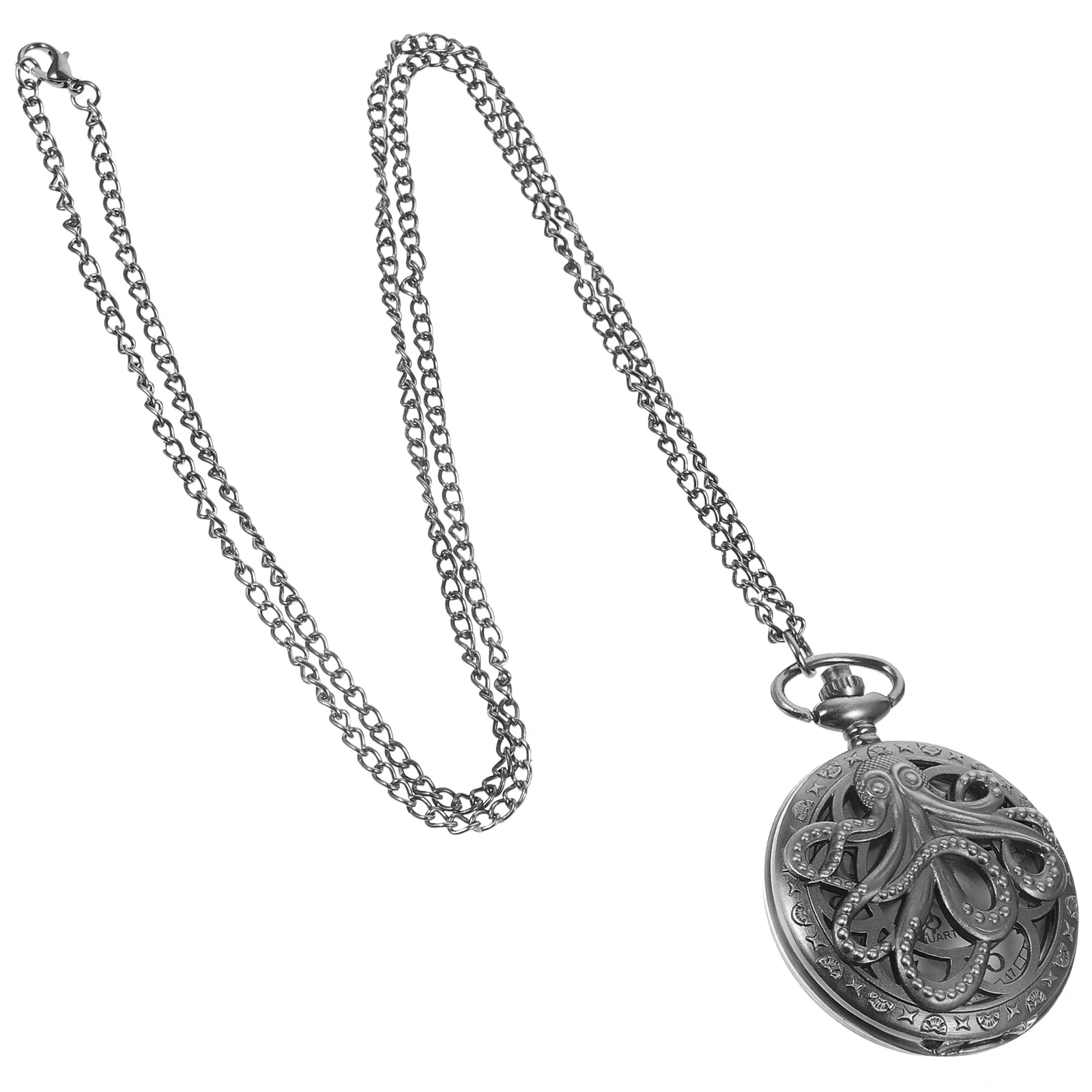 1 قطعة ساعة الجيب الرجعية الجوف خارج تصميم المحمولة خمر حركة كوارتز ساعة للرجال للجنسين سبائك الزنك خفيفة الوزن