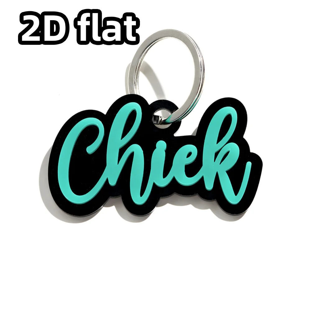 1 قطعة # سلسلة مفاتيح ذات اسم مخصص - ملحق PMMA مخصص | طراز فريد من نوعه منقوش بالليزر للاستخدام اليومي والهدايا #4