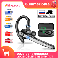 New Bee M53 Wireless Bluetooth Headset Single Earpiece Driving Headphone with Dual-Mic Noise Cancelling Handsfree Earphones