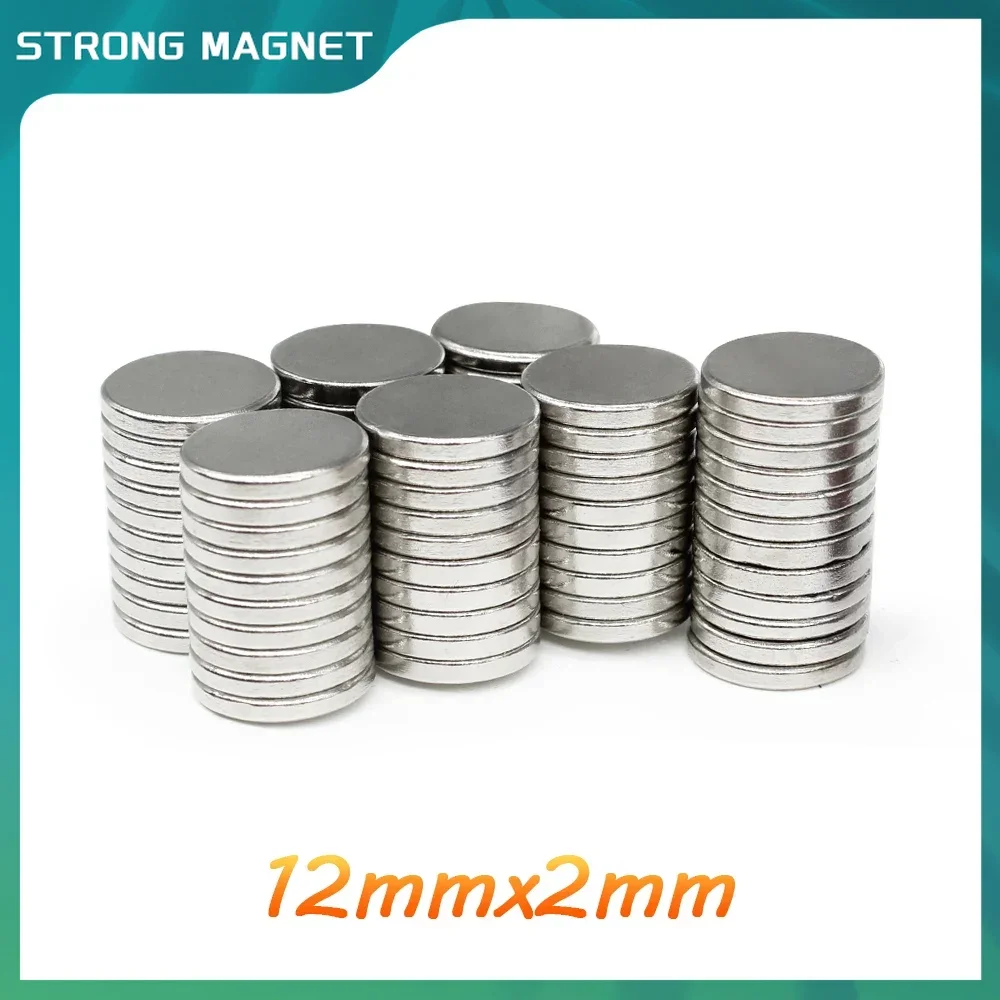 10/20/50/100/150/200PCS 12x2mm N35 Disc Rare Earth Neodymium Magnet 12*2 mm Round Permanent Magnet 12x2 Strong Powerful Magnets