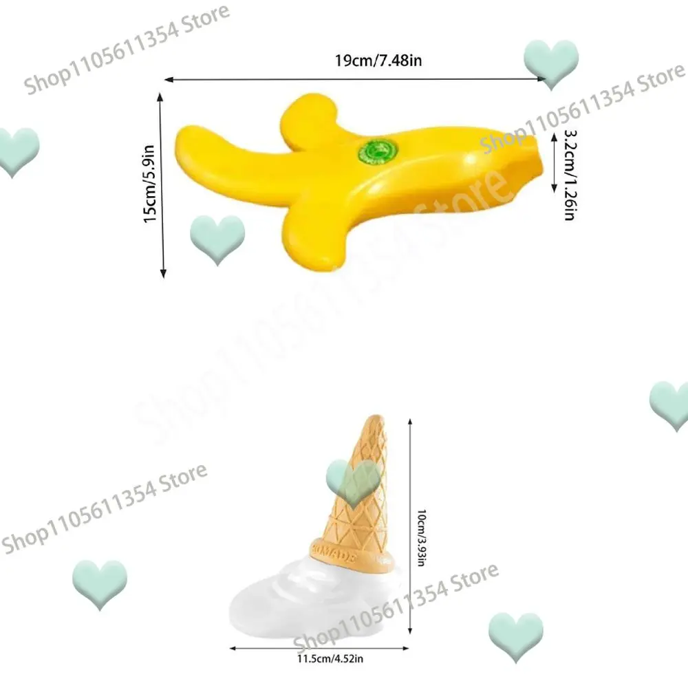 Without Punching Banana Door Stop Decorative Floor Protection Ice Cream Gate Stopper Plastic Home Silicone door obstruction
