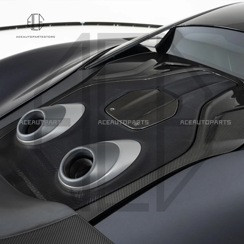 Dry Carbon Fiberlimited edition upgrade 600LT body kit rear trunk cover exhaust trim spoiler rear wing for McLaren 540C 570S
