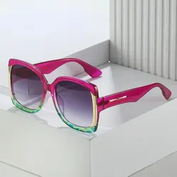 New Fashion Square Big Frame Personality Europe And The United States Show Light Luxury Sunglasses Ins Sunglasses