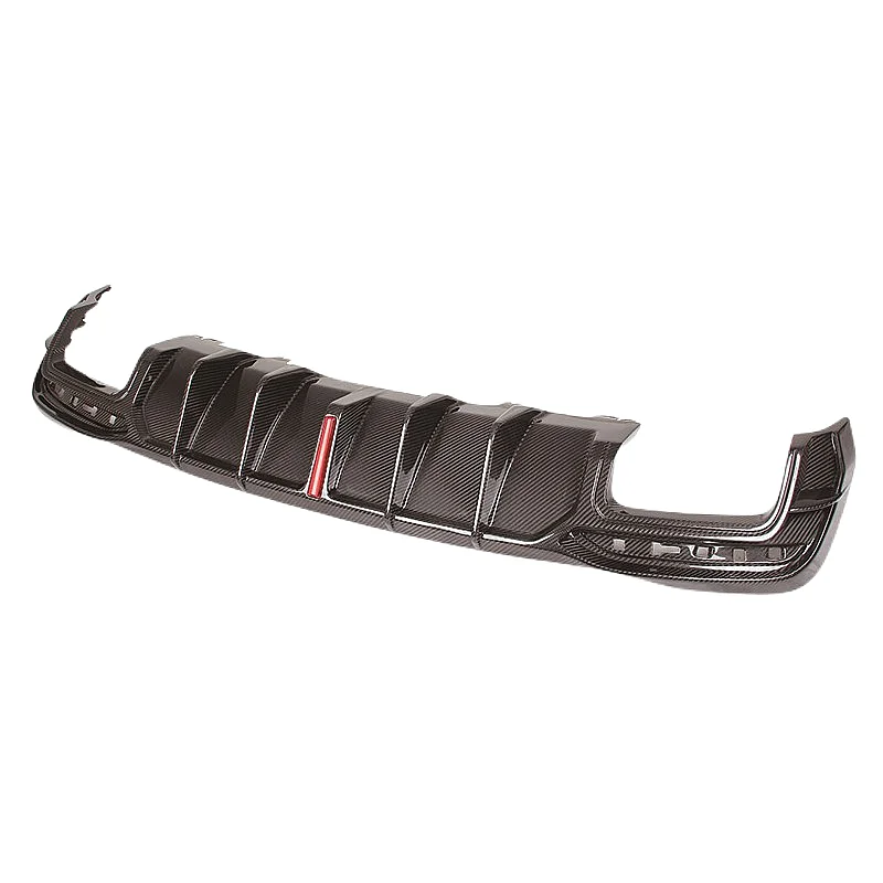 

New Mode Carbon Fiber Rear Diffuser K Style with Light for audi A4L S4 Sline B9.5 B10 2020 2021